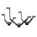Micnova Tripple Mount V Bracket with 3 Cold Shoes -Small